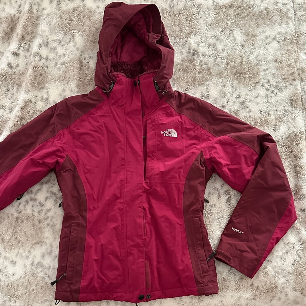 The North Face Women's Berry and Burgundy Ski Jacket